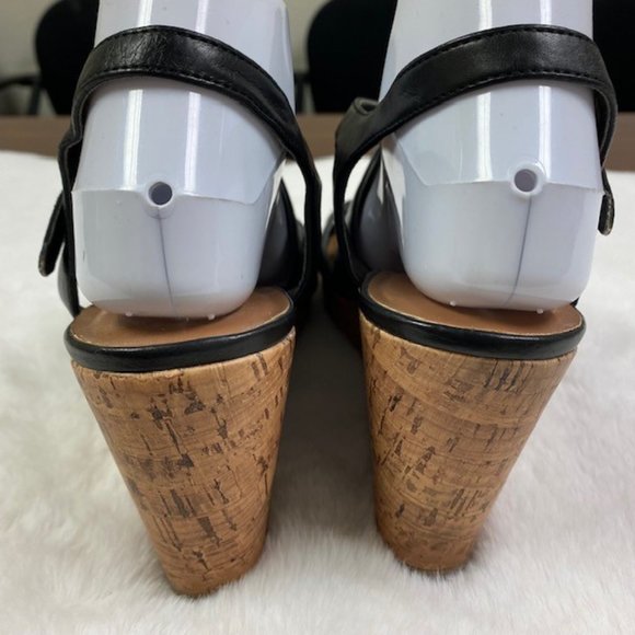 Franco Sarto MONTY Cork Wedge Sandals, size 9.5M LIKE NEW - Picture 8 of 11